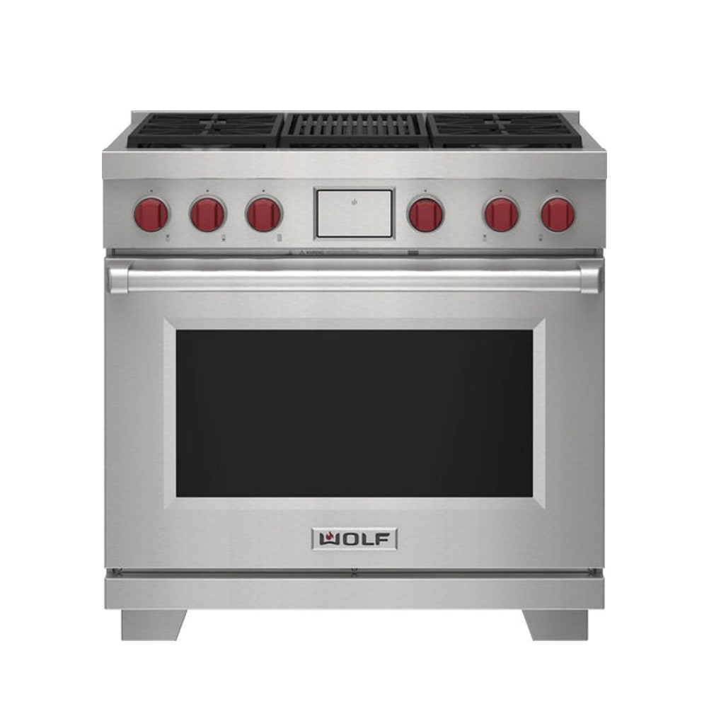 WOLF - 36" ESTUFA DUAL - 4 QUEMADORES Y ASADOR INFRAROJO - LP