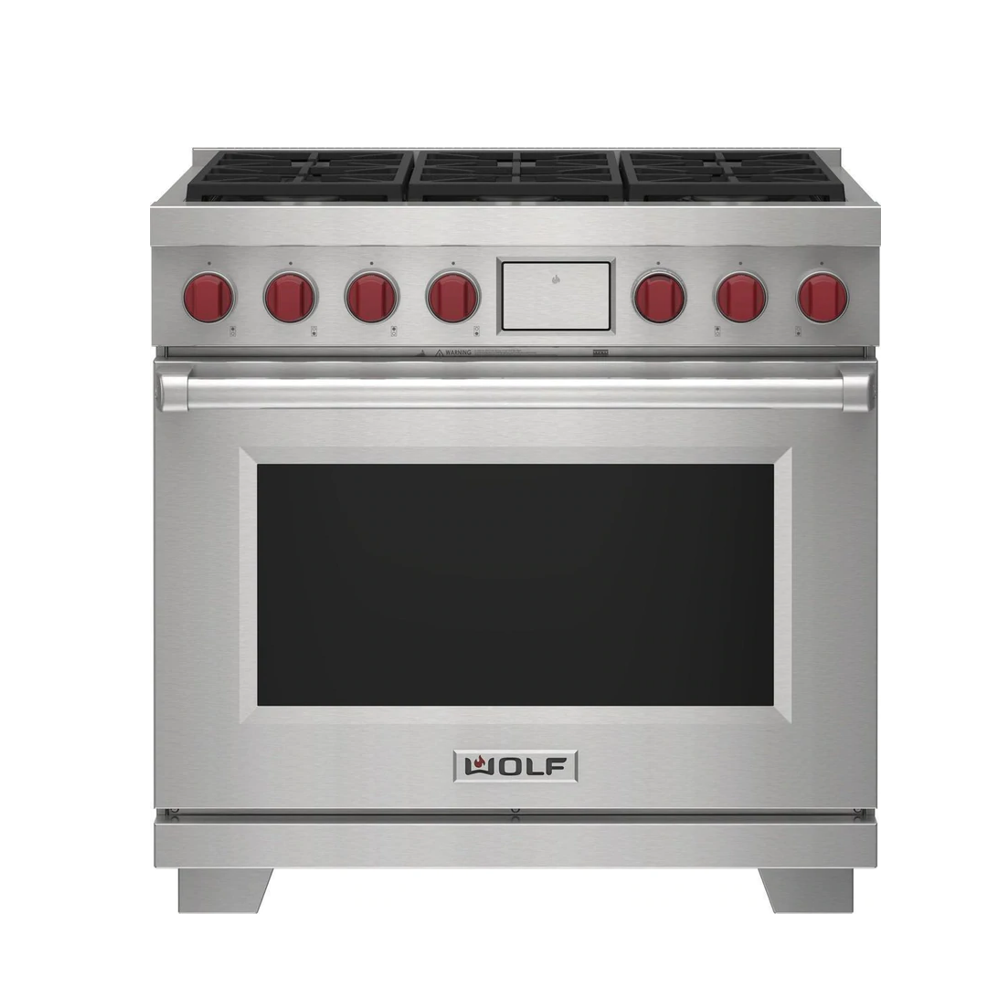 WOLF - 36" ESTUFA DUAL - 6 QUEMADORES - LP