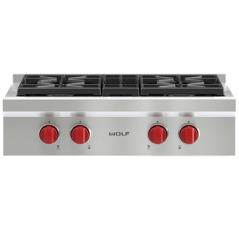 WOLF - PARRILLA SELLADA 30 4 QUEMADORES F/L