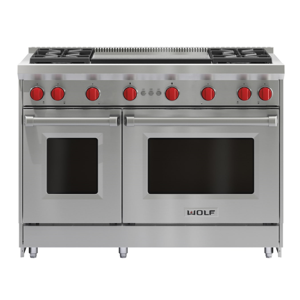WOLF - ESTUFA 48 GAS 6Q Y ASADOR F/L