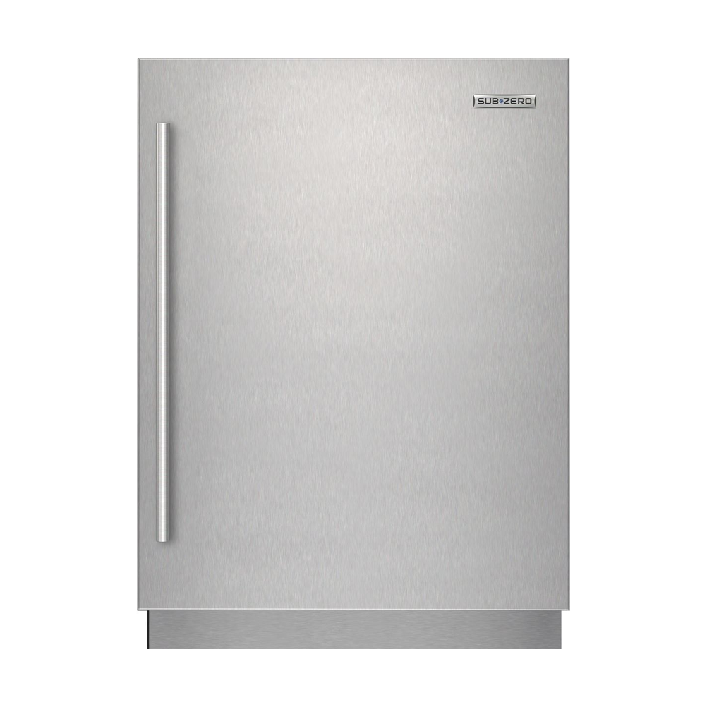 SUBZERO - 24"DESIGNER SERIES UNDERCOUNTER STAINLESS STEEL SOLID DOOR PANEL WITH TUBULAR HANDLE - RIGHT HINGE