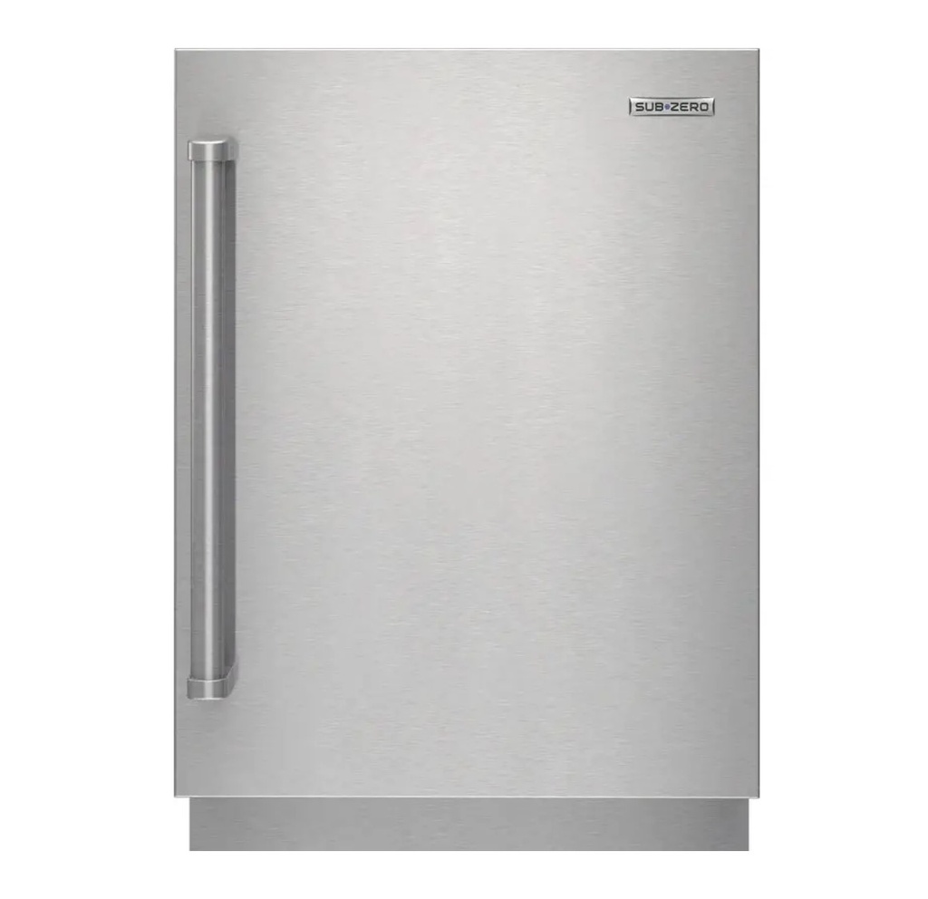 SUBZERO - 24"DESIGNER SERIES UNDERCOUNTER OUTDOOR STAINLESS STEEL SOLID DOOR PANEL WITH PRO HANDLE - RIGHT HINGE