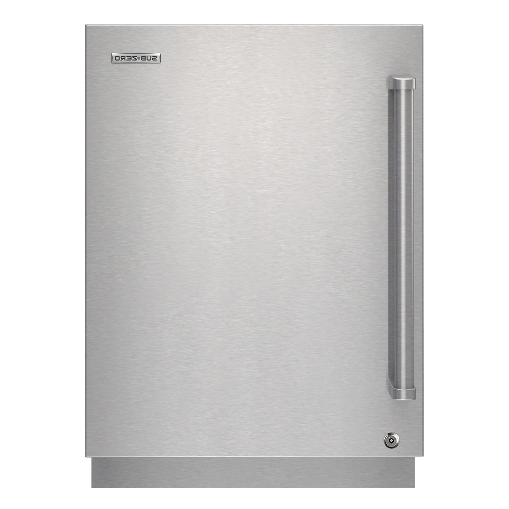 SUBZERO - 24" OUTDOOR STAINLESS DOOR PANEL, SOLID DOOR, PRO HANDLE, LH - LOCK