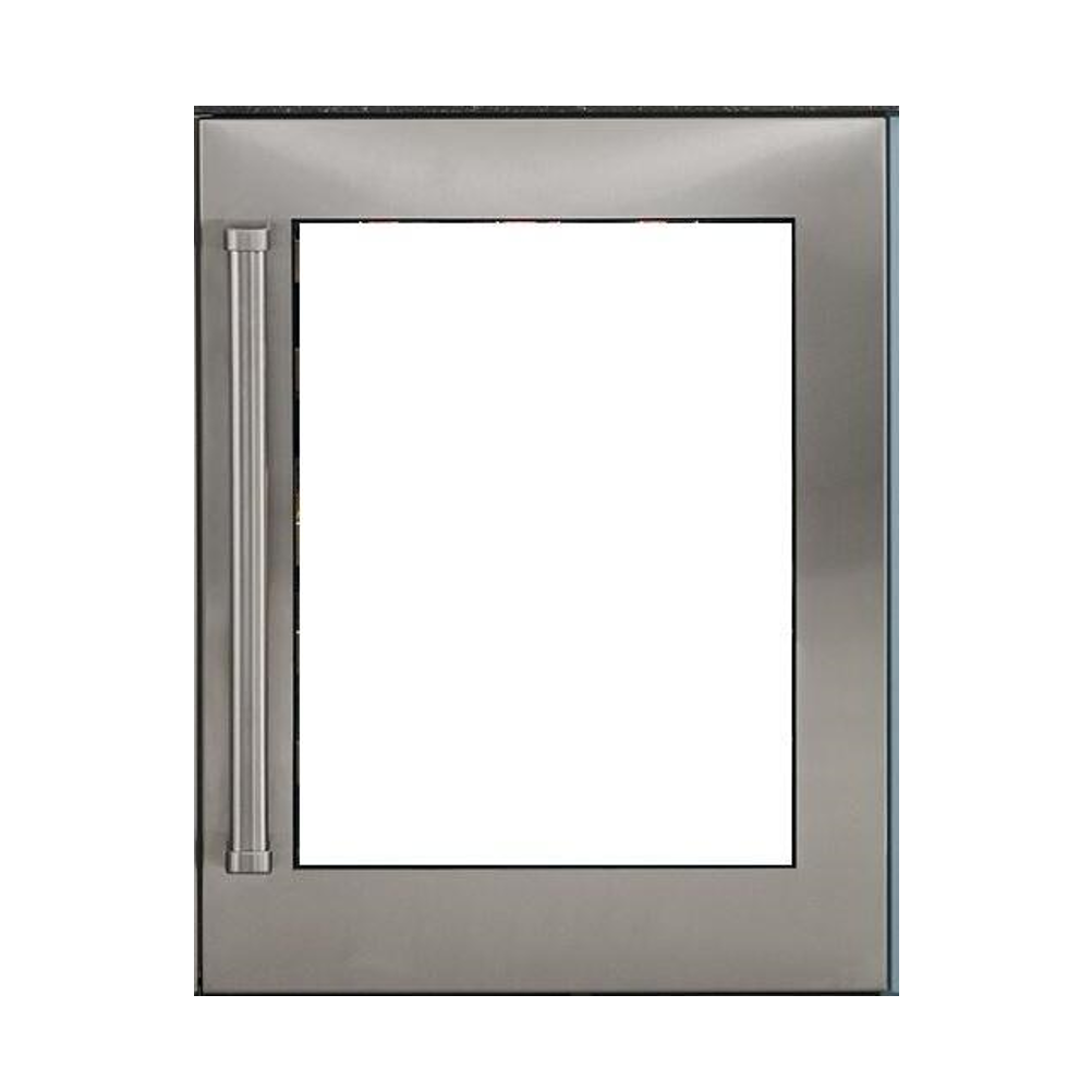 SUBZERO - 24" STAINLESS DOOR PANEL, GLASS DOOR, PRO HANDLE, RH
