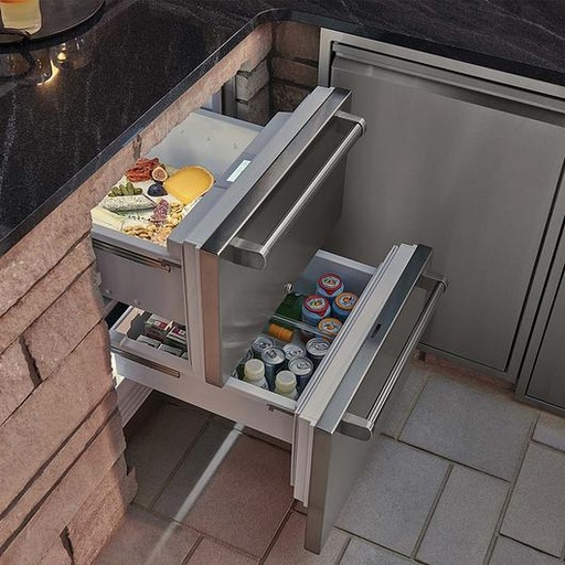 [ID-24RO] SUBZERO - CAJON REFRIJERADOR (EXTERIOR) F/L
