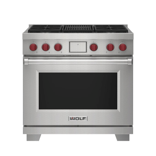 [DF36450C/S/P/LP] WOLF - 36" ESTUFA DUAL - 4 QUEMADORES Y ASADOR INFRAROJO - LP
