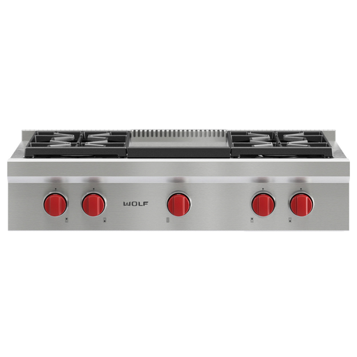 [SRT364C] WOLF - PARRILLA SELLADA 36 4 QUEM, ASADOR F/L