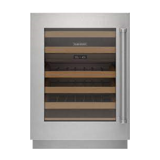[9028514] SUBZERO - 24" DESIGNER SERIES UNDERCOUNTER STAINLESS STEEL GLASS DOOR PANEL WITH PRO HANDLE - LEFT HINGE