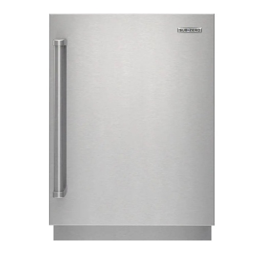 [9028547] SUBZERO - 24" OUTDOOR STAINLESS DOOR PANEL, SOLID DOOR, PRO HANDLE, RH